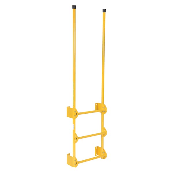 77-1/2" Overall H, Dock Ladder, Walk-Through Style, 3 Step, Steel, 3 Steps, 300 lb. Load Capacity